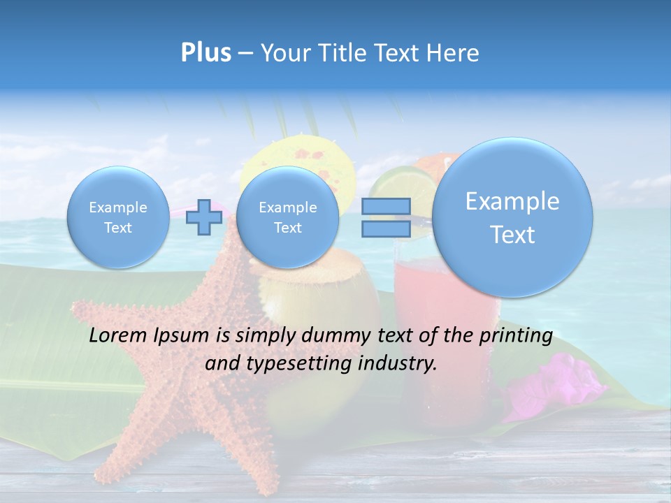 Riviera Island Turquoise PowerPoint Template