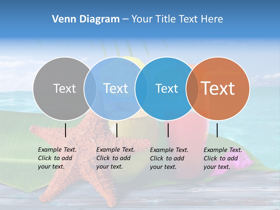 Riviera Island Turquoise PowerPoint Template