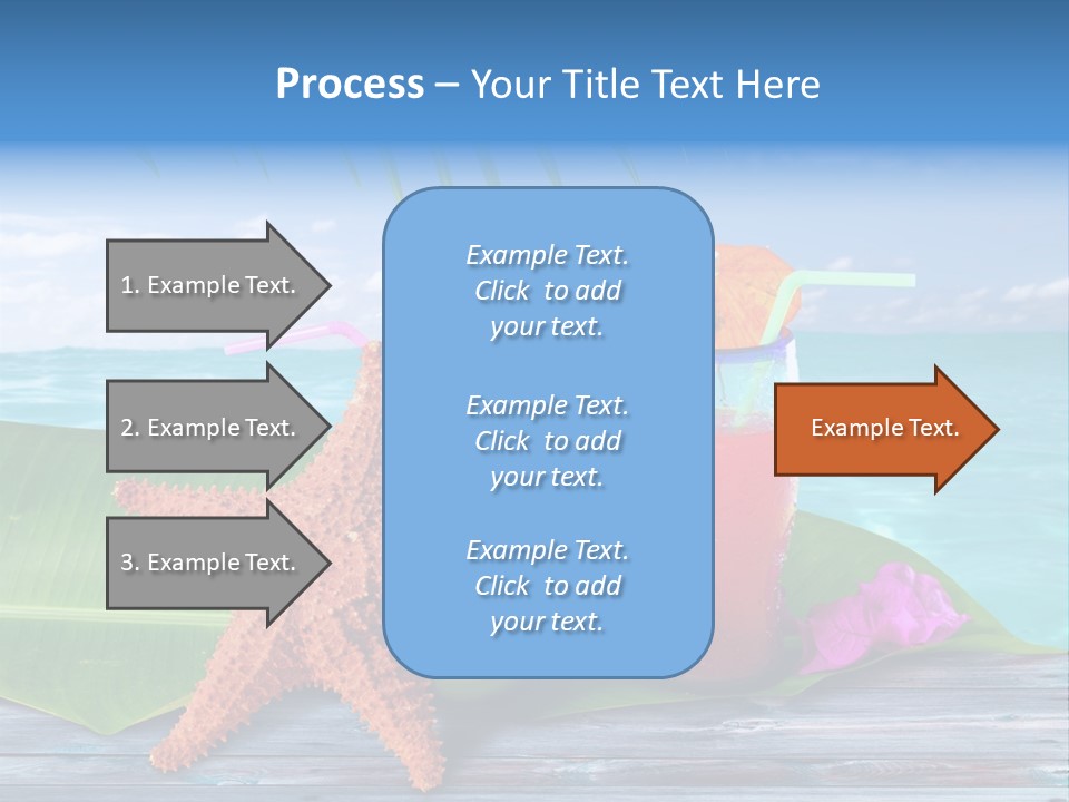 Riviera Island Turquoise PowerPoint Template