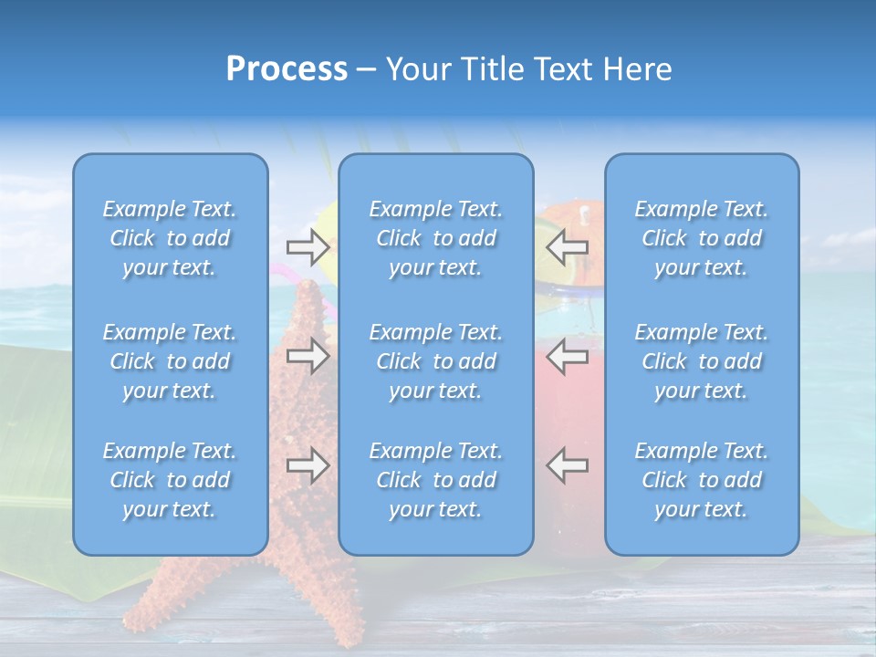 Riviera Island Turquoise PowerPoint Template
