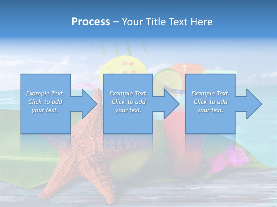 Riviera Island Turquoise PowerPoint Template