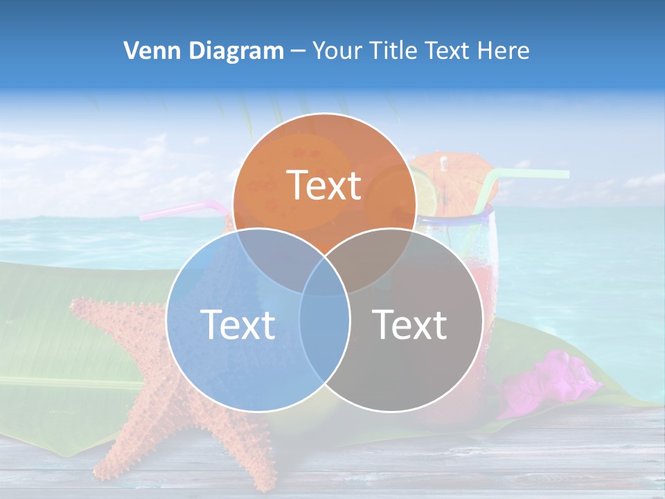 Riviera Island Turquoise PowerPoint Template