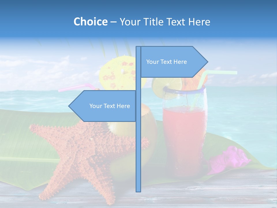 Riviera Island Turquoise PowerPoint Template
