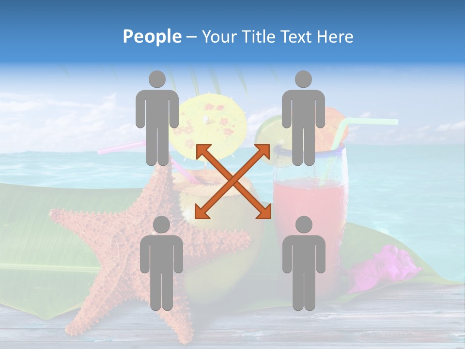 Riviera Island Turquoise PowerPoint Template