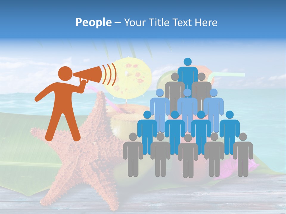 Riviera Island Turquoise PowerPoint Template