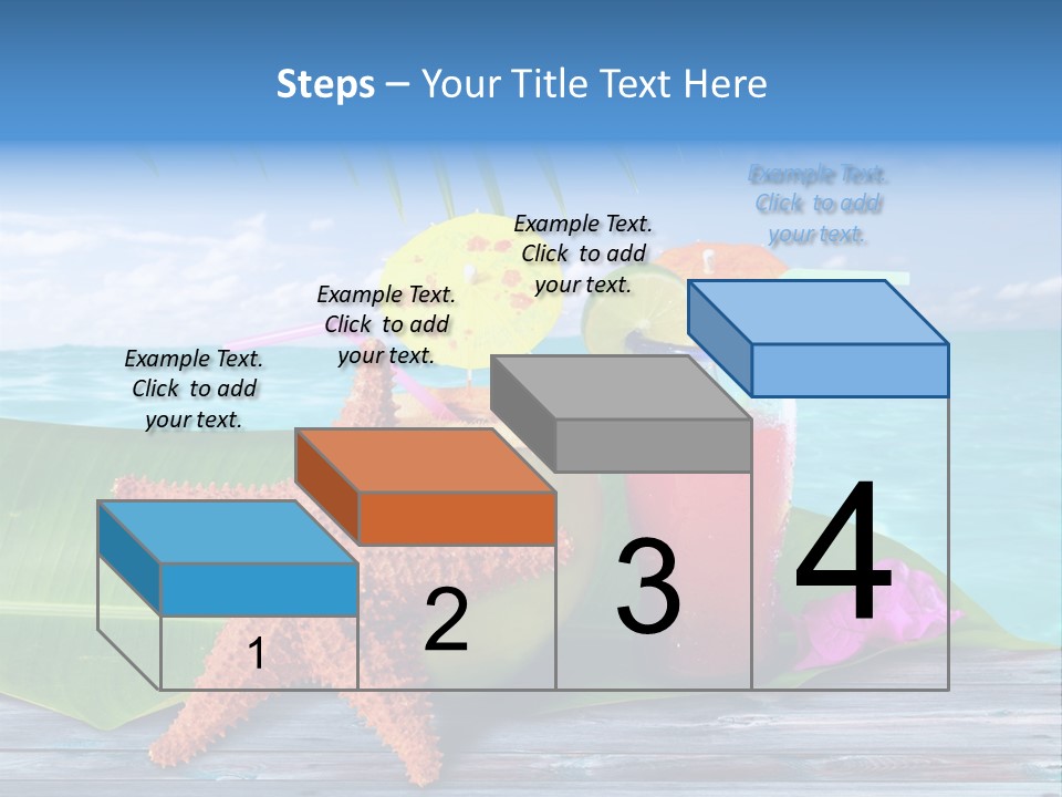 Riviera Island Turquoise PowerPoint Template