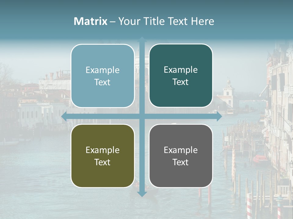 Gondola Venice Palace PowerPoint Template