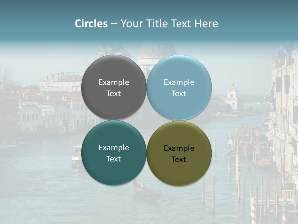 Gondola Venice Palace PowerPoint Template
