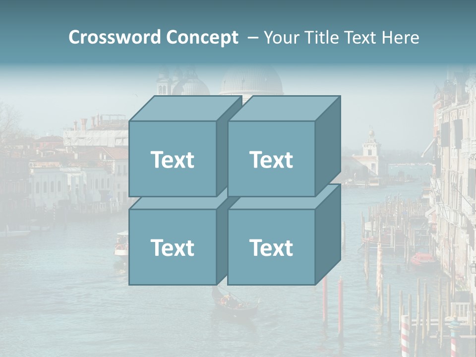 Gondola Venice Palace PowerPoint Template