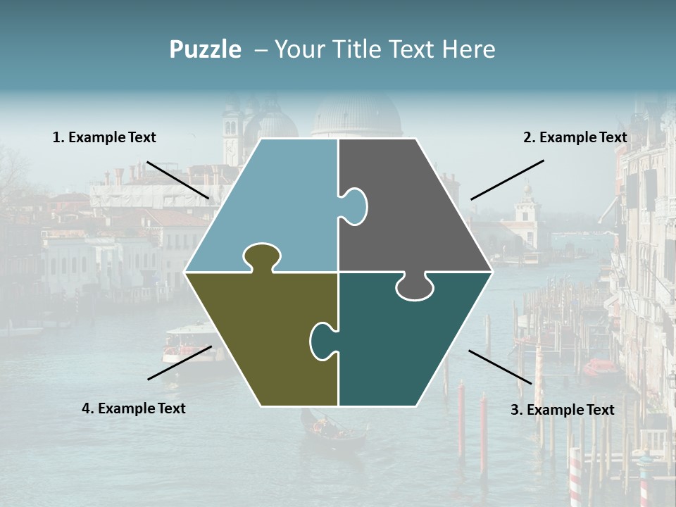 Gondola Venice Palace PowerPoint Template