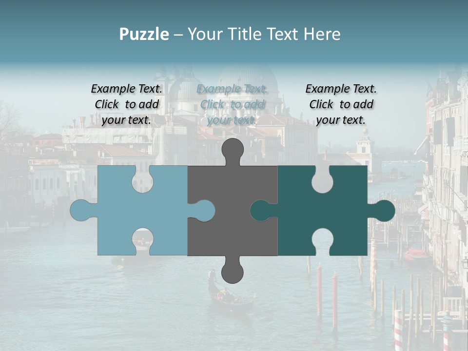 Gondola Venice Palace PowerPoint Template