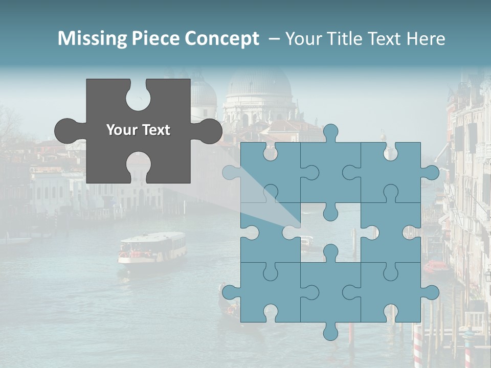 Gondola Venice Palace PowerPoint Template