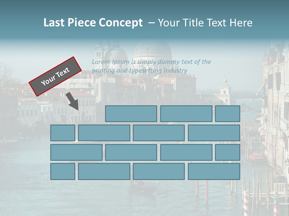 Gondola Venice Palace PowerPoint Template