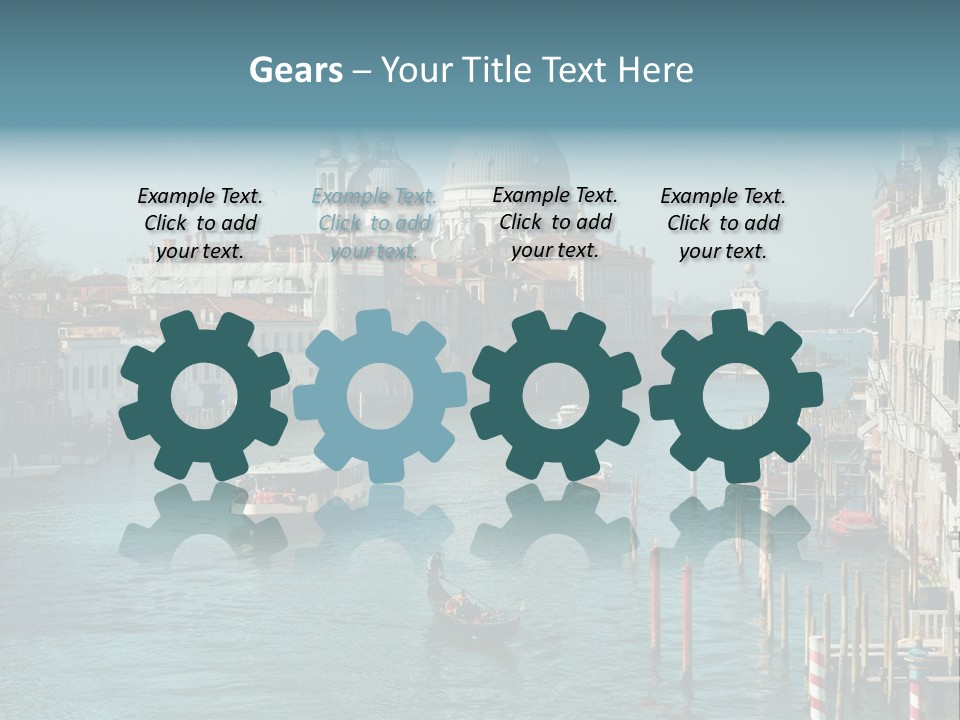 Gondola Venice Palace PowerPoint Template