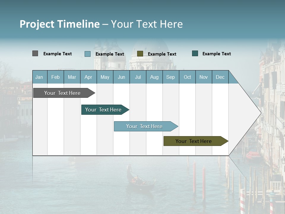 Gondola Venice Palace PowerPoint Template