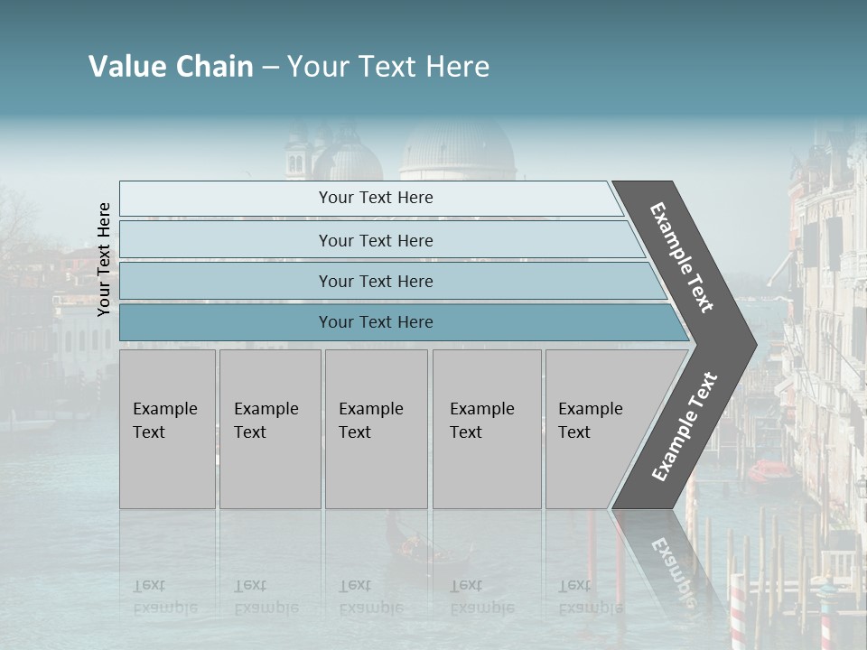 Gondola Venice Palace PowerPoint Template