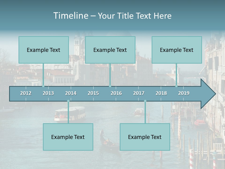 Gondola Venice Palace PowerPoint Template