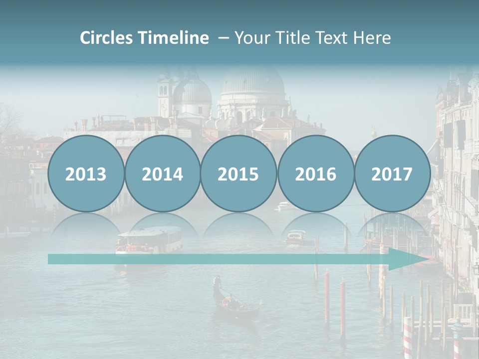 Gondola Venice Palace PowerPoint Template