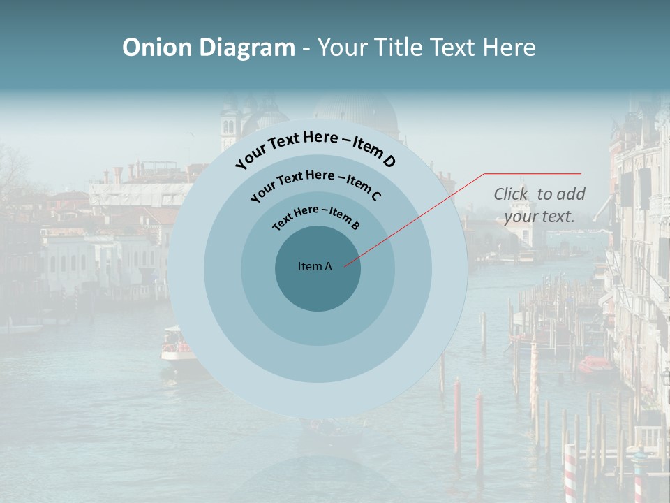 Gondola Venice Palace PowerPoint Template