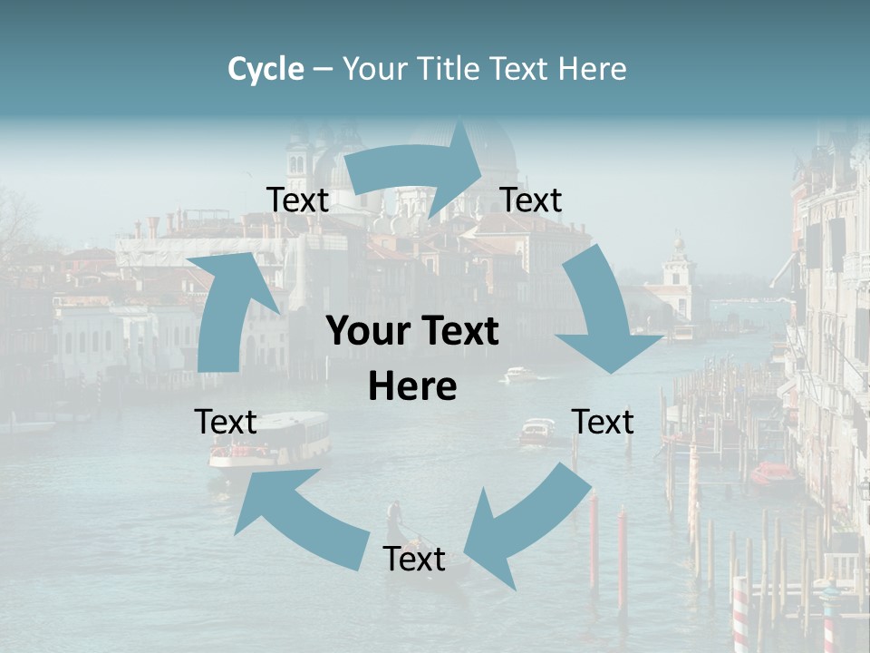 Gondola Venice Palace PowerPoint Template
