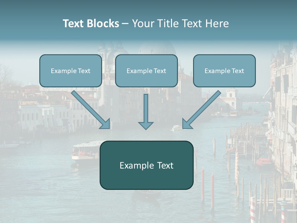 Gondola Venice Palace PowerPoint Template