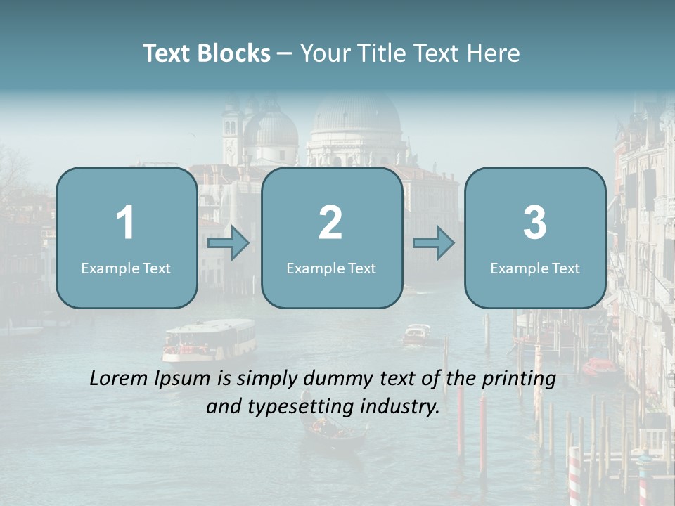 Gondola Venice Palace PowerPoint Template