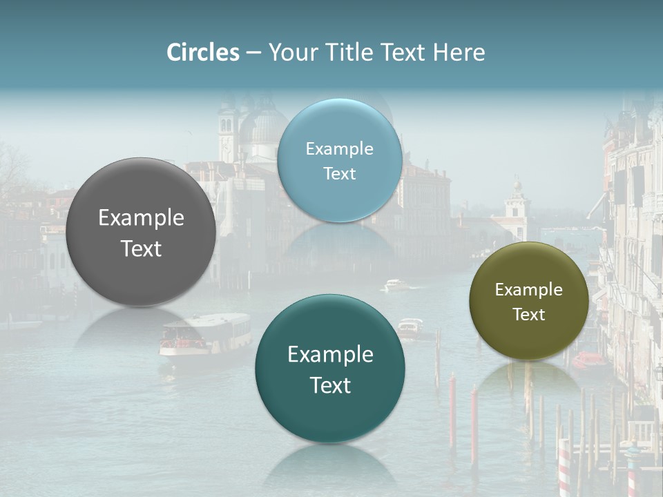 Gondola Venice Palace PowerPoint Template