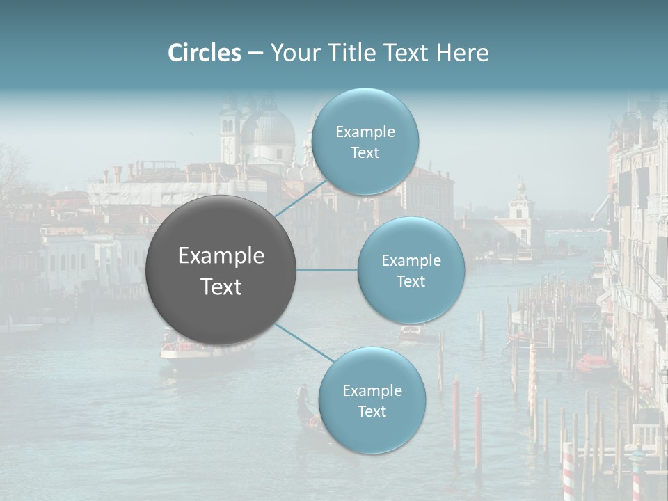 Gondola Venice Palace PowerPoint Template