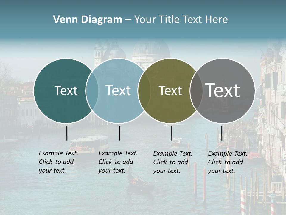 Gondola Venice Palace PowerPoint Template
