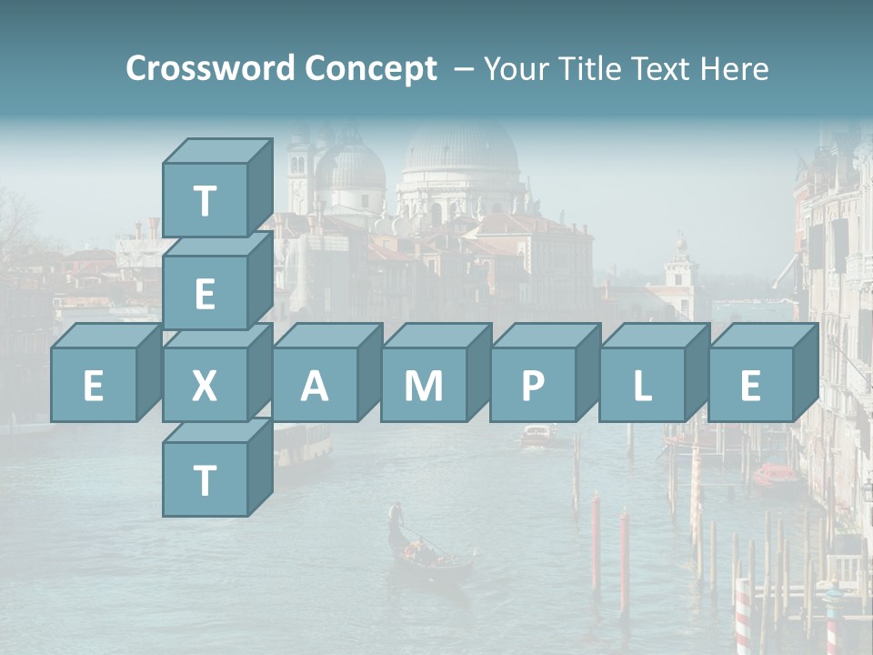 Gondola Venice Palace PowerPoint Template
