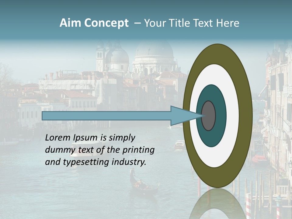 Gondola Venice Palace PowerPoint Template