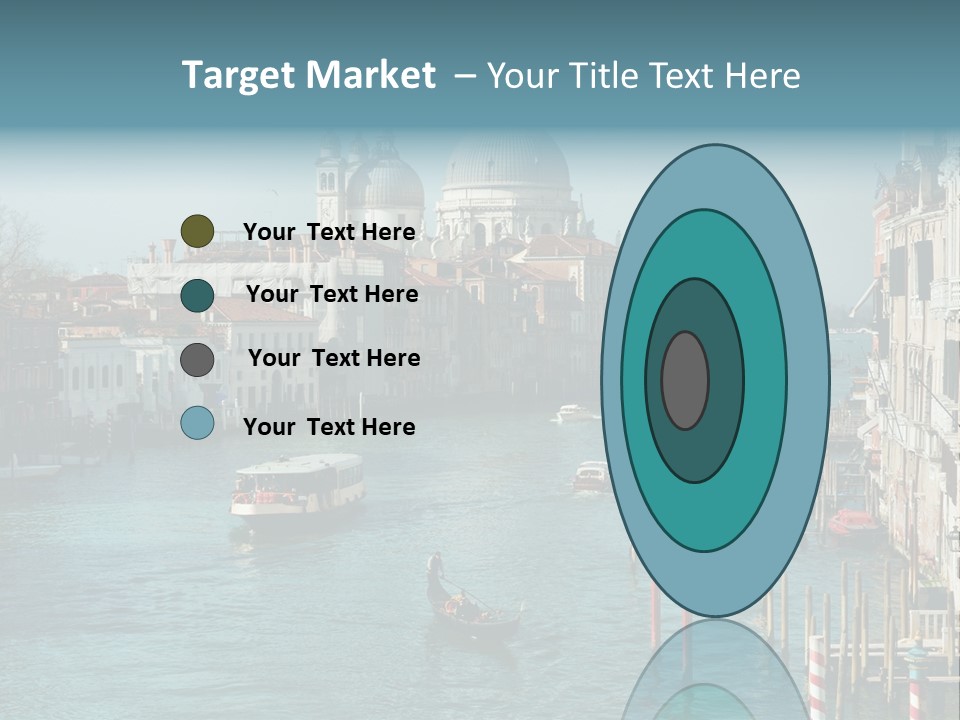 Gondola Venice Palace PowerPoint Template