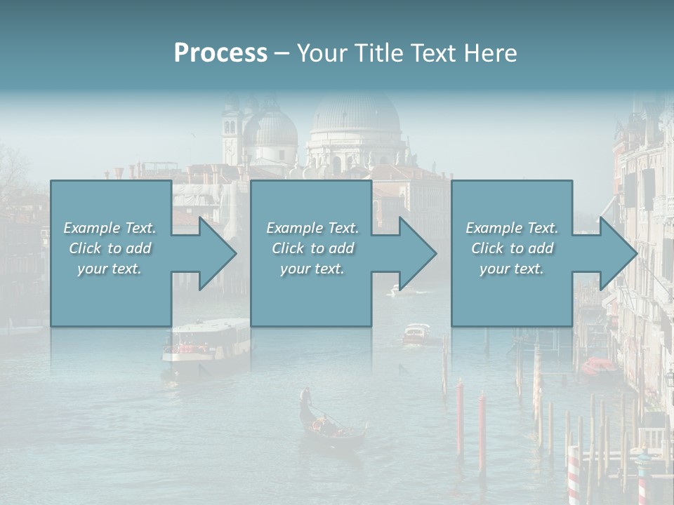 Gondola Venice Palace PowerPoint Template