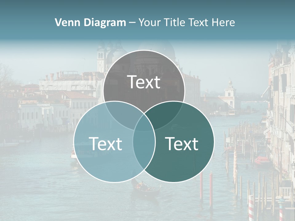 Gondola Venice Palace PowerPoint Template