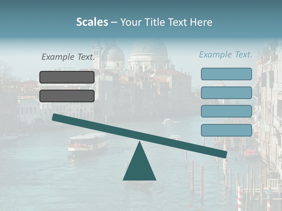 Gondola Venice Palace PowerPoint Template
