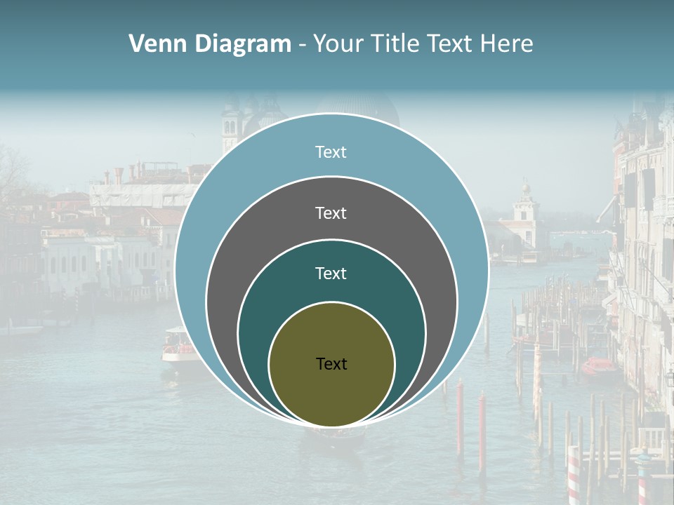 Gondola Venice Palace PowerPoint Template