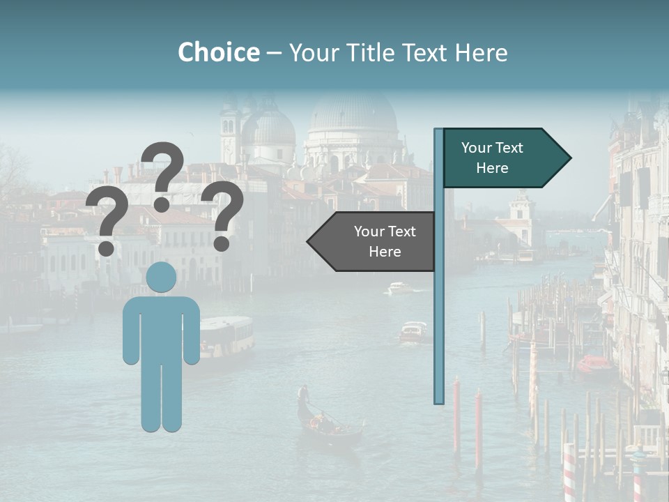 Gondola Venice Palace PowerPoint Template