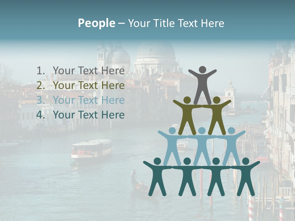 Gondola Venice Palace PowerPoint Template