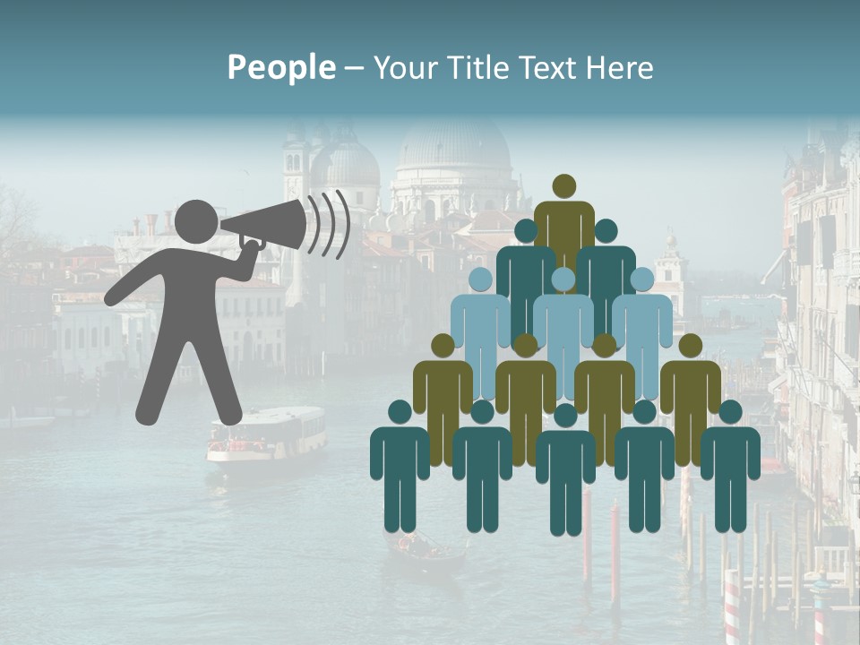 Gondola Venice Palace PowerPoint Template