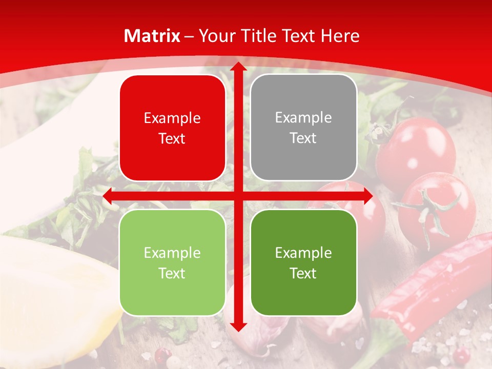 Seasoning Tomato Pepper PowerPoint Template