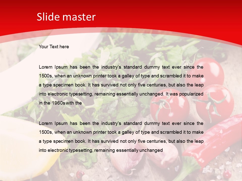 Seasoning Tomato Pepper PowerPoint Template