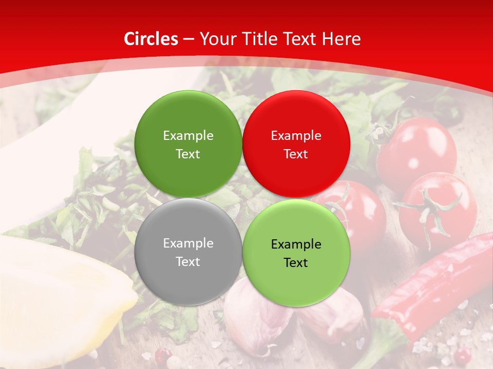 Seasoning Tomato Pepper PowerPoint Template