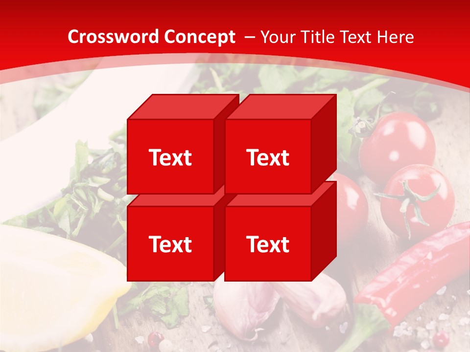 Seasoning Tomato Pepper PowerPoint Template