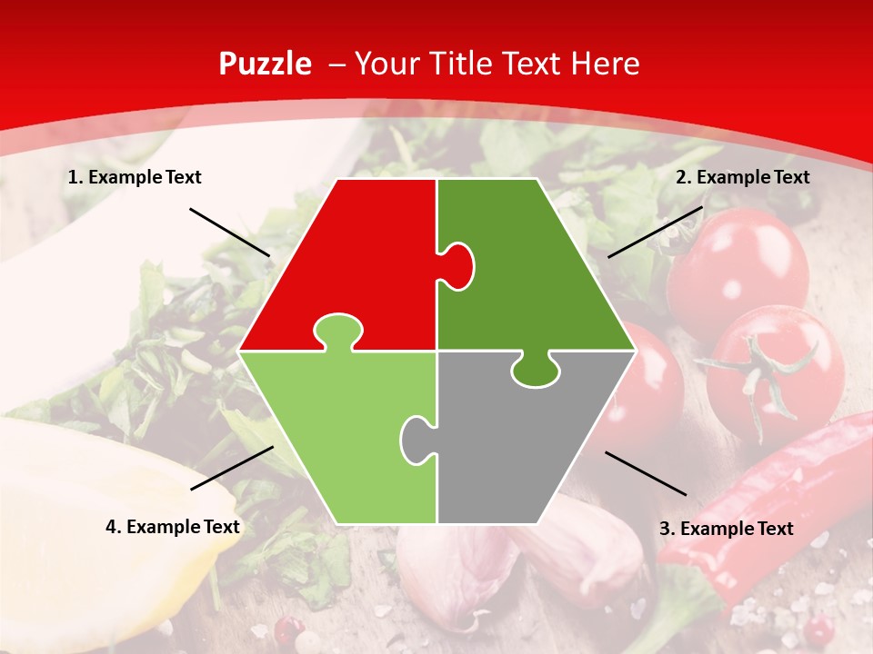 Seasoning Tomato Pepper PowerPoint Template