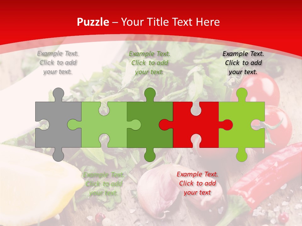 Seasoning Tomato Pepper PowerPoint Template