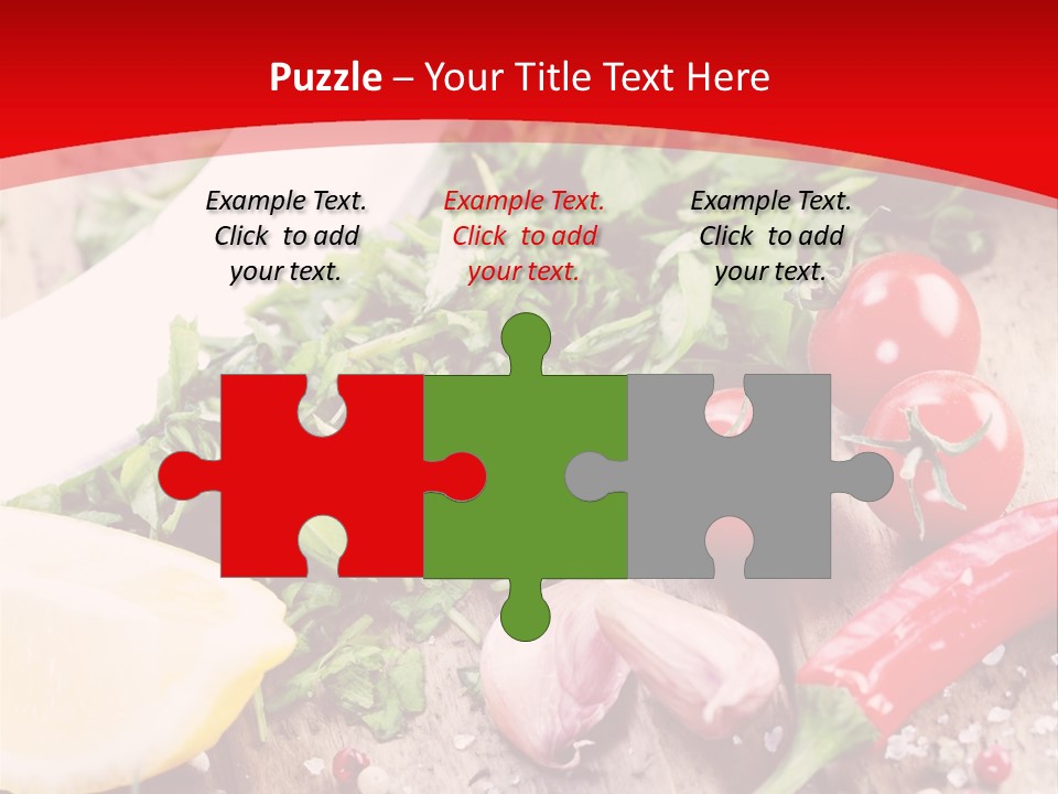 Seasoning Tomato Pepper PowerPoint Template