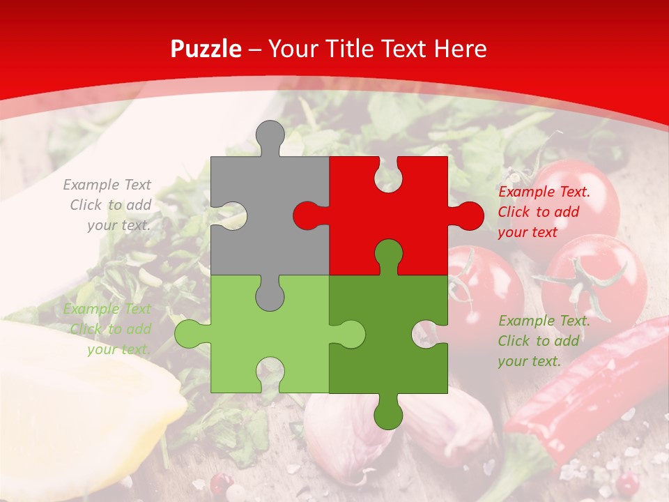 Seasoning Tomato Pepper PowerPoint Template