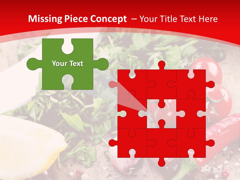 Seasoning Tomato Pepper PowerPoint Template