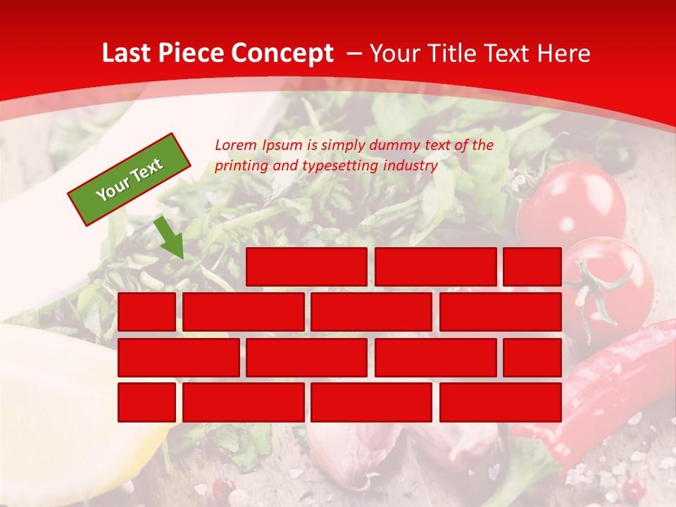 Seasoning Tomato Pepper PowerPoint Template