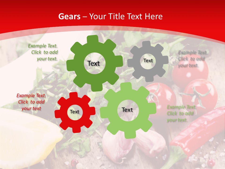 Seasoning Tomato Pepper PowerPoint Template